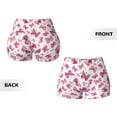 thumbnail image 3 of Sikiie Girl Butterfly Print Workout Shorts Women Scrunch Butt Gym Shorts Seamless High Waist Tummy Control Yoga Biker Athletic Shorts, 3 of 5