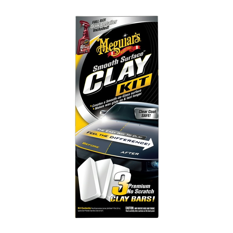 Meguiar's Smooth Surface Clay Kit - Safe and Easy Car Claying for