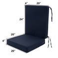 thumbnail image 4 of YEERSWAG 44x20x4 inch Indoor Outdoor High Back Chair Cushion,Deep Seat Chair Cushion Set,Solid Color Waterproof Non Slip Anti-fading Chair Seat Cushion,Patio Garden Cushions, 4 of 12