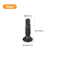 thumbnail image 2 of Uxcell 8 x 3/4 Pouces Vis en Métal, 80 Pcs 410 Vis à Tête Plate en Acier Inoxydable, 2 of 7