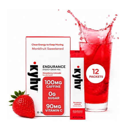 Kyhv Nutrition - Endurance Energy Drink Mix (Strawberry Limeade - 12 Sticks)