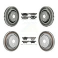 thumbnail image 1 of Transit Auto Front Rear Coated Disc Brake Rotors and Ceramic Pads Kit for Car 2019-2023 Lincoln Nautilus with Vented KGT-103427, 1 of 11