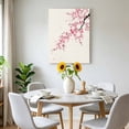thumbnail image 6 of Canvas Wall Art Cherry Blossoms Canvas Art Print Watercolor Pink Floral Pictures Wall Decor for Living Room Bedroom Artwork Decorations Stretched Framed Ready to Hang 22"x28", 6 of 9