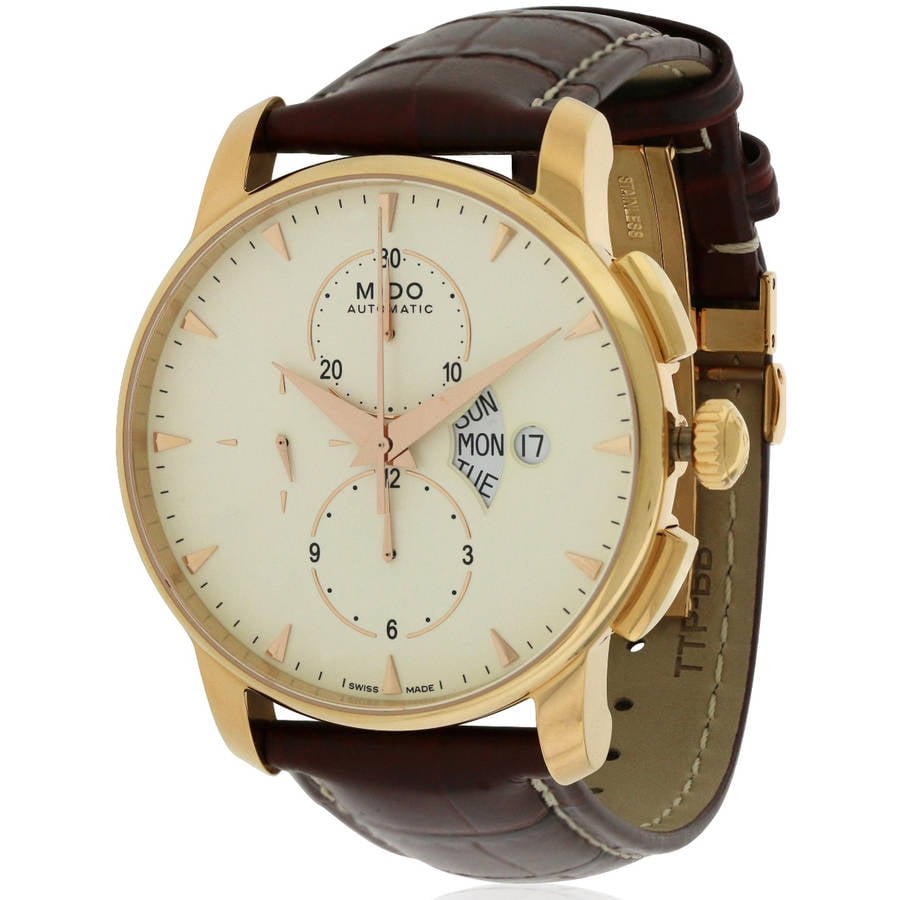 Mido - Mido Baroncelli Leather Automatic Chronograph Men's Watch, M8607.3.11.82 - Walmart.com 
