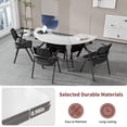 thumbnail image 6 of Conference Room Tables, Folding Conference Table with Wheels, Fan-shaped Combinable Modular Training Tables, Foldable Flip Top Mobile Rolling Table for Office Meeting, 6 of 7