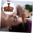 thumbnail image 4 of Peine de madera de dientes anchos para cabello rizado con disco de masaje para el cuero cabelludo para eliminar la caspa y para uso en seco y húmedo., 4 of 5