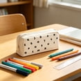 thumbnail image 6 of Under $1 Pencil Case, Letter Print Standable Large Capacity Pen Pouch, Multifunctional Stationery Organizer for College Office by PALIFEUR, 6 of 9