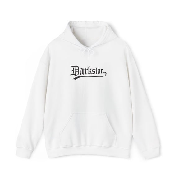Darkstar Text Skateboard Black Many Colors Vintage Classic Skate Hoodie Print - M / White