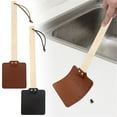 thumbnail image 3 of Sturdy Leather Fly Swatter For Indoors Heavy Duty Flyswatter With Wooden Handle Fly Swatters With Hanging Rope, 3 of 6