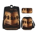thumbnail image 1 of Disketp Vintage Family History Book Mochila Estampada de Gran Capacidad con Lonchera y Estuche, Set de 3 Piezas para Estudiantes, 1 of 7