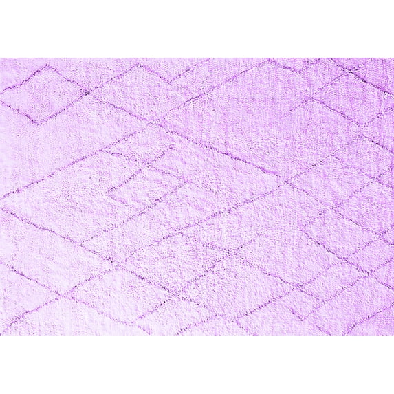 Ahgly Company Indoor Rectangle Oriental Purple Industrial Area Rugs, 2' x 4'