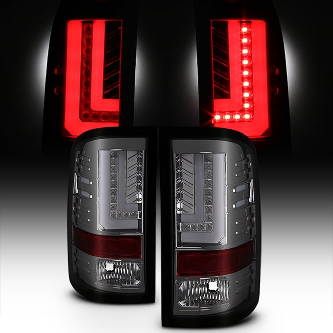 Fits 2016-2018 GMC Sierra 1500 SLT Denali LED Tube Smoked Tail Lights Brake - Walmart.com 2016 Gmc Sierra 1500 Slt Tail Lights