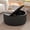 B-Black, variant on PHOYAL 31.5" Fluted Round Coffee Table with Flip Top and Hidden Compartments Storage for Living Room, Natural