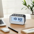 thumbnail image 2 of Unique Bargains Electric Alarm Clock with Temperature Display Black 4.3"L x 1.8"W x 2.4"H, 2 of 6