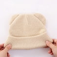 thumbnail image 7 of Newborn Baby Beanie Winter Knitted Hat Solid Cute Pom-Pom Cuffed Caps for 0-6 Months Baby Beanie Hat, 7 of 7