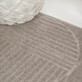 thumbnail image 3 of JONATHAN Y SCANDINAVIAN 2 x 8 Runner Rug, Nordby Geometric Arch Striped - Taupe/Beige, SCN104D-28, 3 of 8