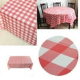 thumbnail image 5 of Nappe de Pique-Nique, Nappe Jetable à Carreaux Rouges, Nappes en Plastique pour Fête d'Anniversaire Cowboy Western Italien Camping Grange Cour Ferme, 5 of 5