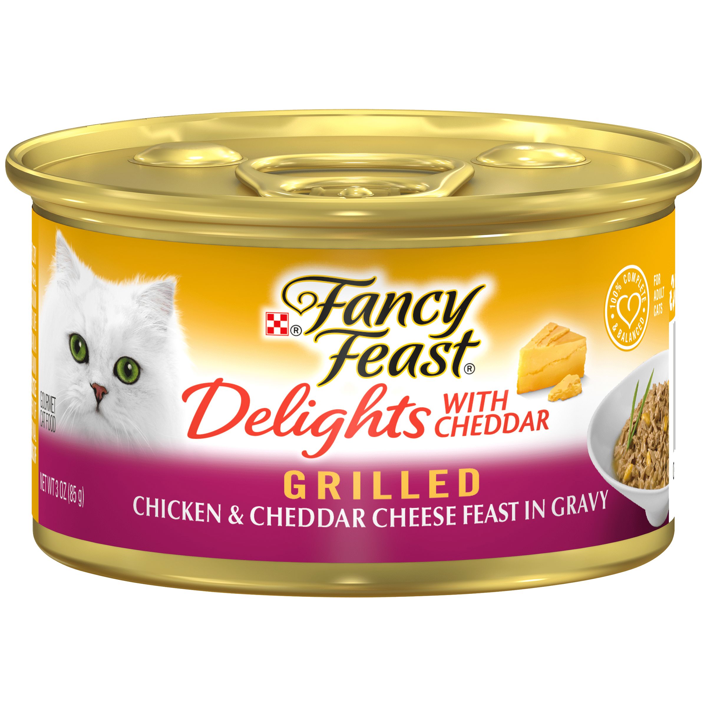 (24 Pack) Fancy Feast Grilled Gravy Wet Cat Food, Delights Grilled