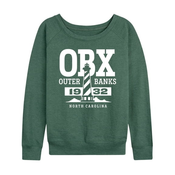 Instant Message - Obx Lighthouse - Women's Lightweight French Terry Long Sleeve Shirt