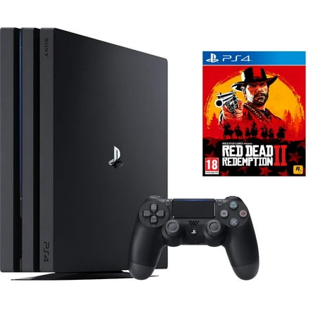 Sony PlayStation 4 Pro 1TB with Red Dead Redemption 2 Bundle, Jet Black