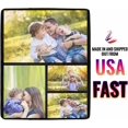 thumbnail image 3 of Custom Photo Throw Blanket Customized Pictures Blanket Personalized Soft Fleece Blanket for Family Wedding Birthday Christmas Valentines Day Gifts for Women Him Her Blankets, 3 of 5