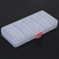 thumbnail image 2 of 25 frascos pequeños de plástico transparente para guardar joyas y cuentas, con caja rectangular., 2 of 14