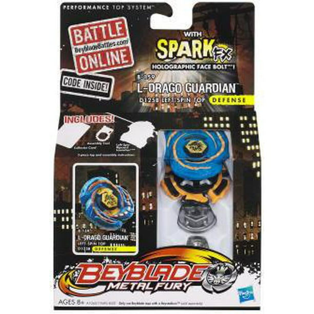 Beyblade Metal Fury Spark FX L-Drago Guardian Single Pack B-159 - Walmart.com
