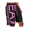 thumbnail image 3 of Emporio Armani EA7 Bermuda Short Mens Active Shorts Size S, Color: Black/Hyper, 3 of 3