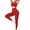 Red, variant on Cathalem 2 Piece Workout Sets for Women Racerback Sports Bra Crop Tank Top High Waist Leggings 2 Piece Gym Yoga Outfits,Purple M