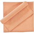 thumbnail image 4 of Fingercraft Cloth Napkin, Solid Color Cotton Linen Blend Table Napkins, Soft and Absorbent Fabric, Set of 12, Peach, 4 of 5