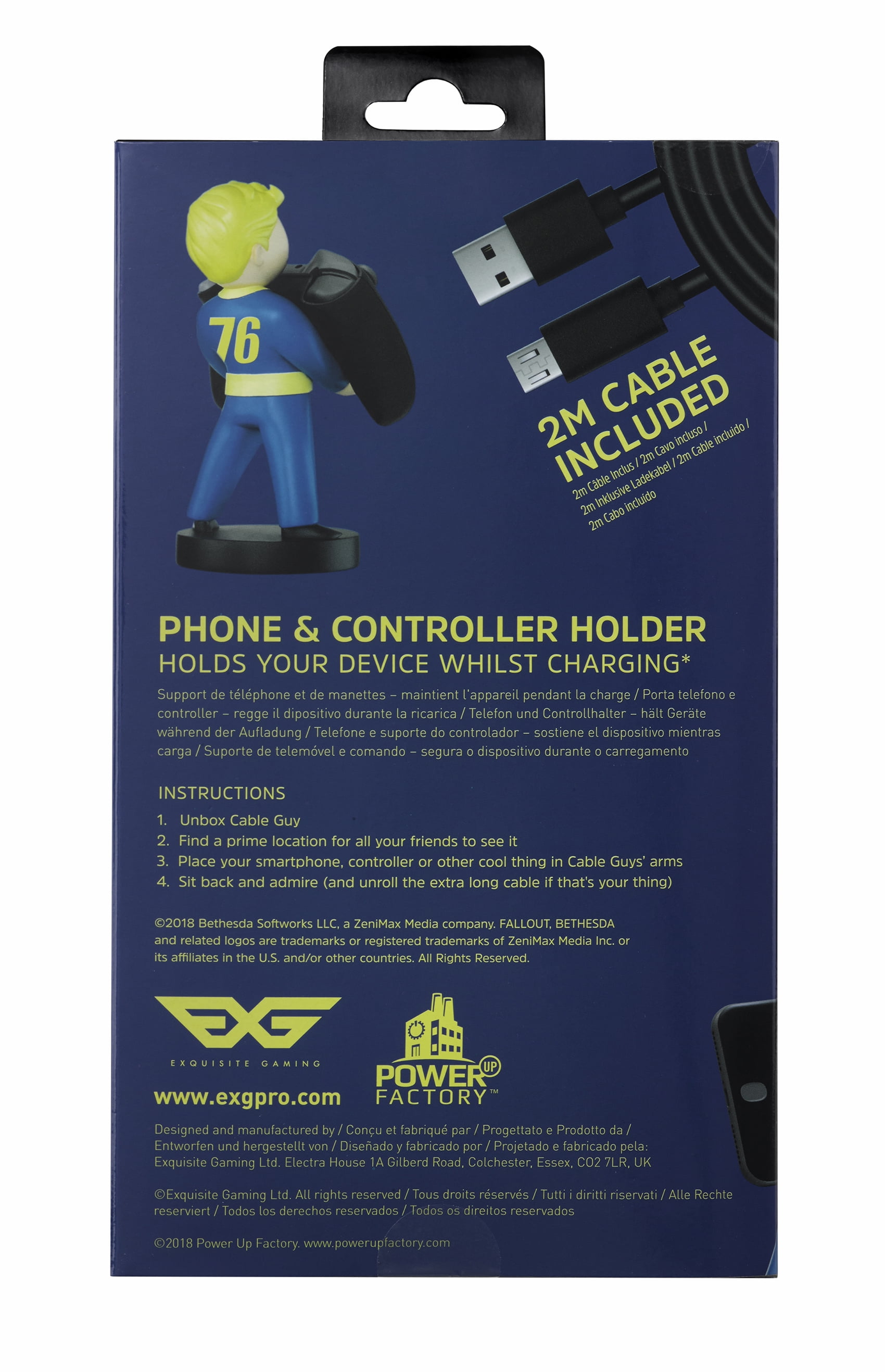 Exquisite Gaming Cable Guy Controller Phone Holder Fallout 76