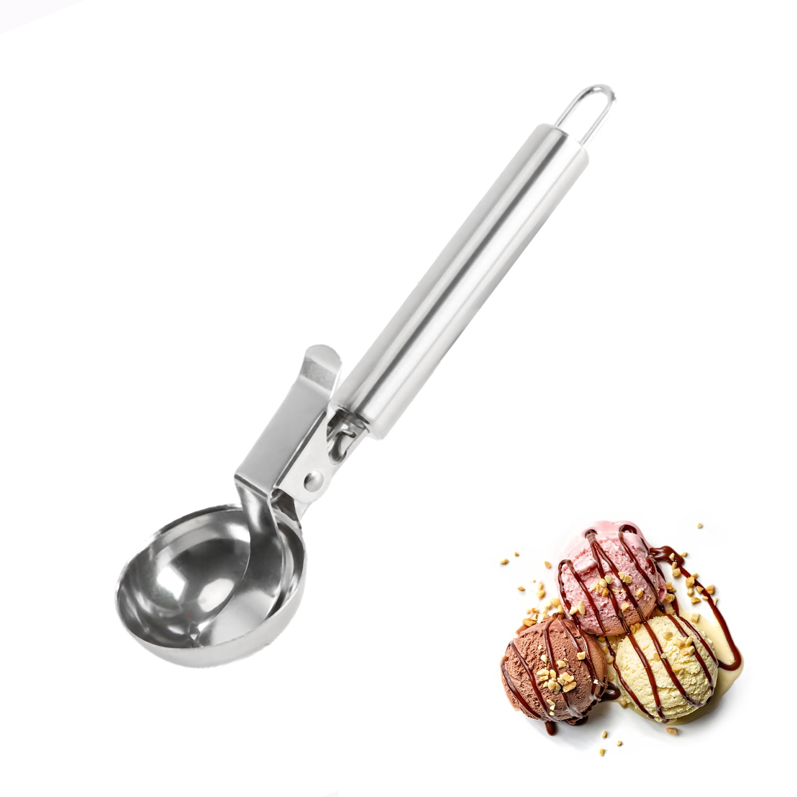 Citystores P003 Ice Cream Scoop Stainless Steel Melon Fruit Spoons