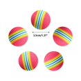 thumbnail image 3 of Darzheoy 5pcs Interactive Cat Toy Balls for Indoor Cats Colorful Rainbow Soft Foam Kitten Toys Ball for Small Dogs Puppies Quiet Playing Stuff, 3 of 6