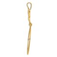 thumbnail image 2 of 14k Polished Doves & Bow Charm Holder in 14k Yellow Gold, 2 of 3