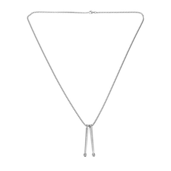 Fashionable Drum Neck Chain Adornment Stainless Steel Drumstick Pendant Cool Collarbone Chain Jewelry for Fashionists