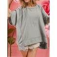 thumbnail image 3 of T Shirts for Women Summer Women's Tops Short Sleeve tshirts Casual Basic Tee, 3 of 6
