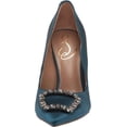 thumbnail image 2 of Sam Edelman Harriett Peacock Blue Pointed Toe Slip On Stiletto Heel Fashion Pump (Peacock Blue, 5.5), 2 of 6
