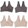 thumbnail image 5 of Women Maternity Nursing Sleep Bra V-neck Lace Breastfeeding Tank Wireless Bralette for Pregnancy Lace Bralette Wrap Front Bra, 5 of 5