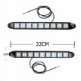 thumbnail image 2 of 1 Pair 12V Car 9-Led Flexible Drl Daytime Running Lights Bar Fog Lamp White, 2 of 8
