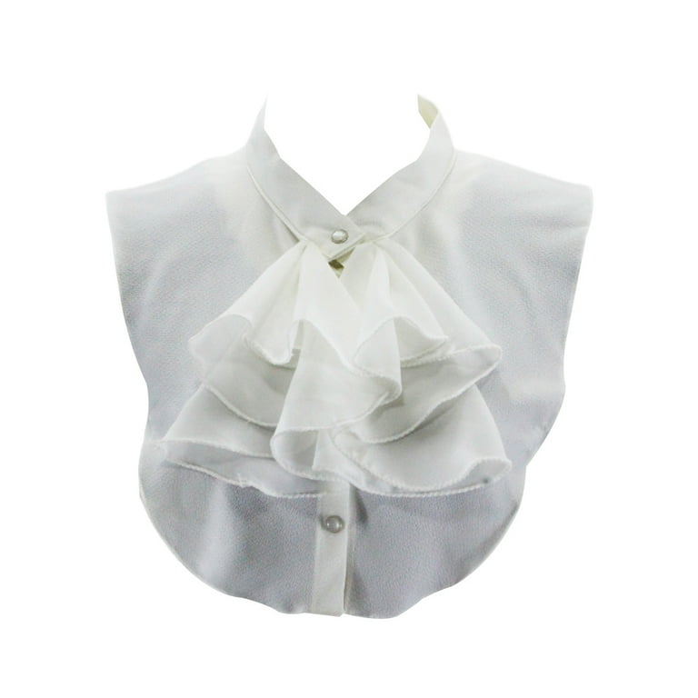 Chiffon Cold Shoulder Standing collar Bowknot Blouses Chiffon Cold Shoulder Standing collar Bowknot Blouses