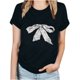 thumbnail image 4 of Fiudx Camisetas para Mujer Top de Manga Corta con Cuello Redondo y Estampado Regular Sexy de Verano para Mujer, 4 of 4