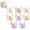 8Pcs, variant on Butterfly Rotating Self Adhesive Hooks, 270° Swivel No Drill Wall Hooks for Bathroom Kitchen, Adhesive Hooks for Hanging Towel Key Bag Hat (2PcsB)