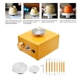 thumbnail image 2 of Pottery Mini Wheel Machine,Electric Clay Art Craft,For Clay Electric Pottery Forming Shaping Machine DIY Ceramic Yellow, 2 of 9