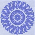 thumbnail image 1 of Ahgly Company Machine Washable Indoor Square Transitional Periwinkle Purple Area Rugs, 4' Square, 1 of 7