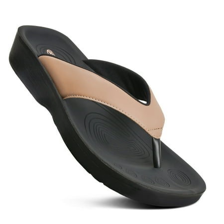 

Aerothotic Flumen Comfortable Arch Support Thong Sandals for Women