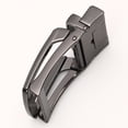 thumbnail image 2 of Esquirla Men's Solid Alloy Buckle Ratchet Leather Buckle Replacement Polished Business 3, 2 of 3