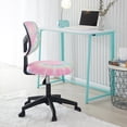thumbnail image 3 of Room Revival Collapsible MDF Metal Rectangle Folding Desk, Teal, 3 of 10