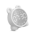 thumbnail image 3 of Indoor LED Screen Screen Reloj de alarma Oficina Multifuncional Recargable Bluetooth Bluetooth Reproductor de música Brillo Ajustable Blanco Inevent HA010351-01B, 3 of 6