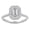 Emerald Shape, variant on 2 Carat Lab 14K White Gold Synthetic Lab Grown Round Classic Halo IGI Certified Diamond Engagement Ring (1.5 Ct, H-I Color, VS1-VS2 Clarity Center)