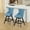 Light Blue, variant on Swivel Bar Stools Set of 2, 26" Upholstered Counter Height Barstools with Nailhead Trim, Button Tufted and Wooden Legs, Velvet Bar Chairs Island Stools for Kitchen Counter, Wine Red